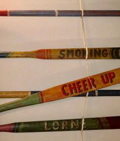 2 Hand Painted Inspirational Rowing Oars or Paddles Priced Individually - 2948710