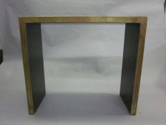 2 Italian Mid Century Modern Patinated Brass Consoles 1970 - 1759396