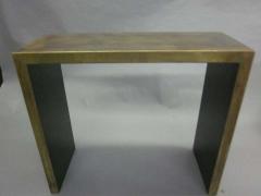2 Italian Mid Century Modern Patinated Brass Consoles 1970 - 1759398