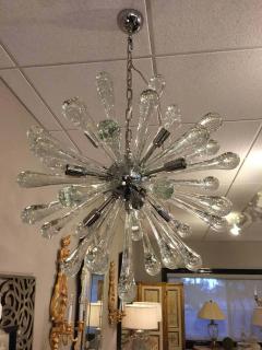 2 Italian Mid Century Murano Venetian Glass Starburst Sputnik Chandeliers - 1811532