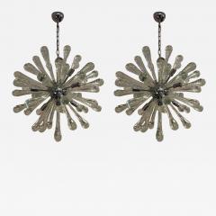 2 Italian Mid Century Murano Venetian Glass Starburst Sputnik Chandeliers - 1813774