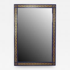2 Italian Neo classic Style Blue Painted Lacquer Mirrors - 472029