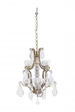 2 Louis XV style Small Dore and Crystal Chandelier - 4170743