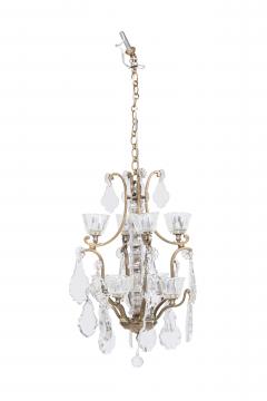 2 Louis XV style Small Dore and Crystal Chandelier - 4170744