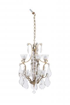 2 Louis XV style Small Dore and Crystal Chandelier - 4170746