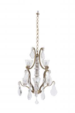 2 Louis XV style Small Dore and Crystal Chandelier - 4170748