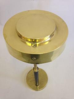 2 Mid Century Modern Brass and Leather Marine Desk Table Lamps England 1930 - 1672356