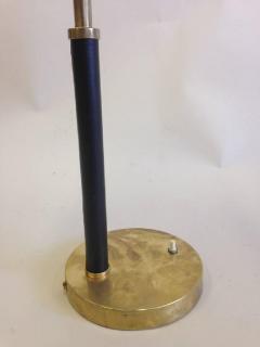 2 Mid Century Modern Brass and Leather Marine Desk Table Lamps England 1930 - 1672357