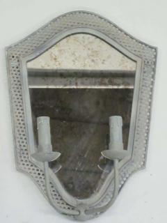 2 Pair Large French Mid Century Modern Neoclassical Mirror Sconces Girandoles - 1819734