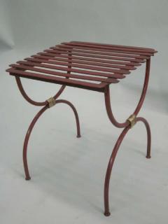 2 Pairs French Modern Neoclassical Iron Side Tables Luggage Racks Benches 1940 - 1799900