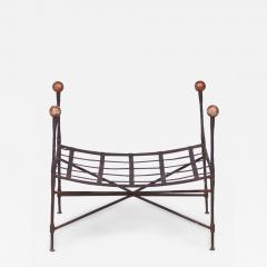 2 Pairs of John Salterini American Mid Century Iron Outdoor Ottomans - 2801126