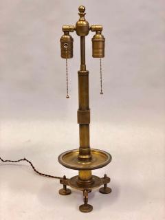 2 Pairs of Modern Neoclassical Brass and Steel Industrial Style Table Lamps - 1736760