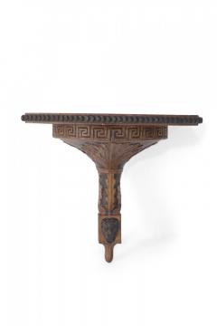 2 Pairs of Neo Classical Style Carved Greek Key and Acanthus Leaf Design Wooden - 4661274