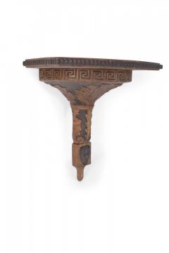 2 Pairs of Neo Classical Style Carved Greek Key and Acanthus Leaf Design Wooden - 4661276