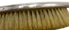 2 Piece American Art Deco Silver Brush and Mirror Set - 4675537