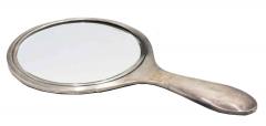 2 Piece American Art Deco Silver Brush and Mirror Set - 4675538