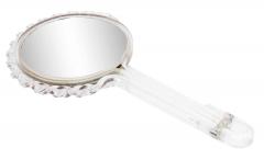 2 Piece American Art Moderne Lucite Mirror and Brush Set - 4673512