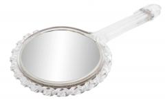 2 Piece American Art Moderne Lucite Mirror and Brush Set - 4673514