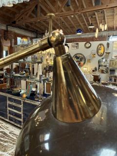 2 Toned Brass Adjustable Floor Lamp 1950s - 4477089