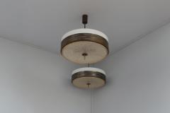 2 fine French 1960s Dallux Metal and Perspex Pendants - 3968560