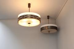 2 fine French 1960s Dallux Metal and Perspex Pendants - 3968563