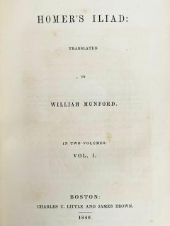 2 vols Homer and William Mumford Homer s Iliad  - 4765962