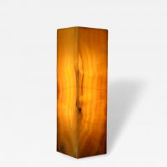 20 Square based Vertical Stripes Onyx Ambient Lamp New Mexico  - 2293577