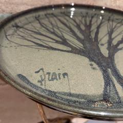 2000s Hand Thrown Pottery Art Plate Tree of Life Tim Frain Tennessee - 3476613