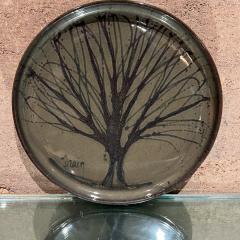 2000s Hand Thrown Pottery Art Plate Tree of Life Tim Frain Tennessee - 3476614