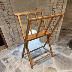 2000s Mabef Folding Wood Print Rack Made Italy - 3620317