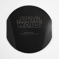 2011 Niue Star Wars 4 1 oz Silver Coin Set Proof Colorized Darth Vader Helmet - 4560125