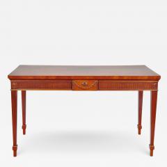 2013 George III Mahogany Crossbanded Console Table - 2498997