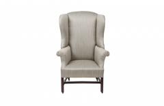 2078 Irish 18th Century Upholstered Wing Chair - 2477296