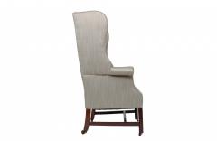 2078 Irish 18th Century Upholstered Wing Chair - 2477297