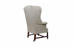 2078 Irish 18th Century Upholstered Wing Chair - 2477298