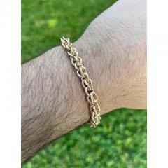 20k Rose Gold Wheat Bracelet 7 5 inches 14mm wide 41 grams - 3622605