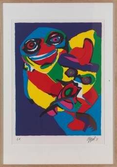 20th C Appel Karel 1921 2006 Masks Artist Proof Screen Print Framed Signed - 1914339