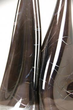20th Century Abstract Two Necked Glass Vase Signed Germany circa 1980 - 4224538