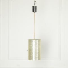 20th Century Acrylic Brass and Steel Hanging Pendant Light - 3634800