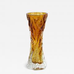 20th Century Ambercolored Art Deco Glass Vase Austria ca 1920 - 4379340