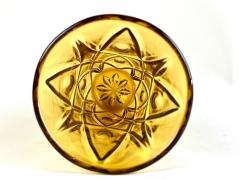 20th Century Ambercolored Art Deco Glass Vase CZ circa 1930 - 4788920