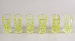 20th Century Art Deco Glass Decanter Set With 6 Shot Glasses CZ ca 1920 - 4685870