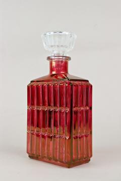 20th Century Art Deco Glass Decanter or Liquor Bottle Austria ca 1930 - 3404326