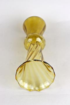 20th Century Art Deco Glass Vase Amber Colored Austria ca 1920 - 4361328
