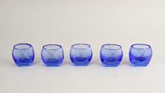 20th Century Art Deco Liquor Set Decanter With 5 Shot Glasses CZ circa 1920 - 4636727