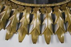 20th Century Art Deco Oval Sunburst Wall Mirror France circa 1920 - 4217916