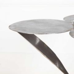 20th Century Art Deco Polished Steel Flower Table - 3560353