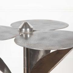 20th Century Art Deco Polished Steel Flower Table - 3560357
