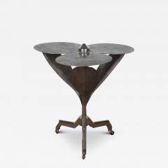 20th Century Art Deco Polished Steel Flower Table - 3562762