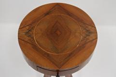 20th Century Art Deco Side Table Gueridon Table Nutwood Austria ca 1920 - 3935310